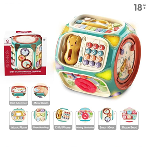 اسباب بازی هشت ضلعی هوش موزیکال Baby enlightenment octahedron_اسباب بازی
